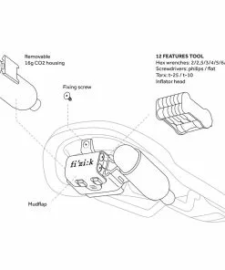 SELLE FIZIK TERRA ALPACA X5 + TOOL KIT -Pneus Soldes 2022 A22SADFIZALPATOOL 3 2000