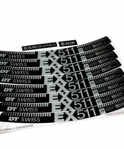 KIT DE STICKERS CUSTOM POUR JANTES EX 511 SILVER MATT 27.5 / 29"